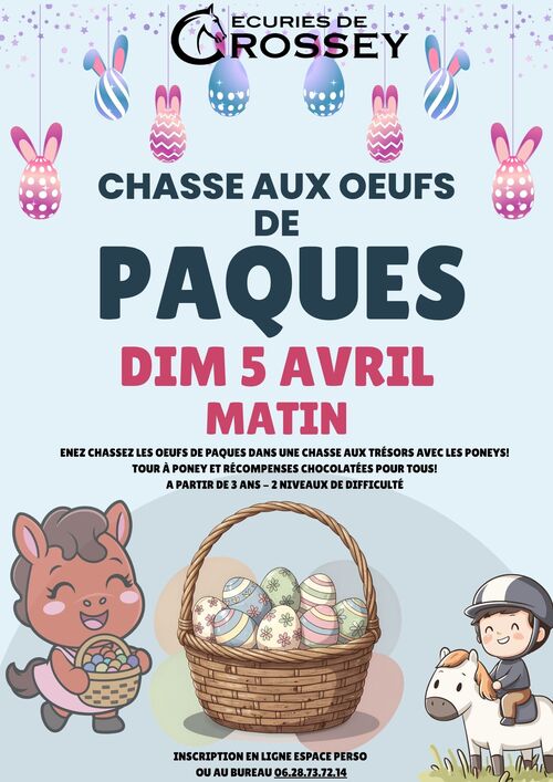 Grande chasse aux oeufs de Paques Grande chasse aux oeufs de Paques